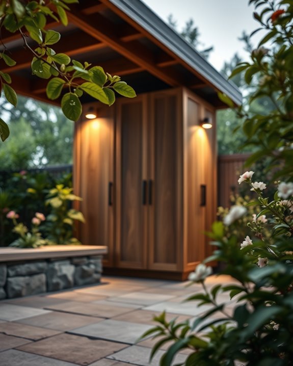 solar powered outdoor cabinet lighting