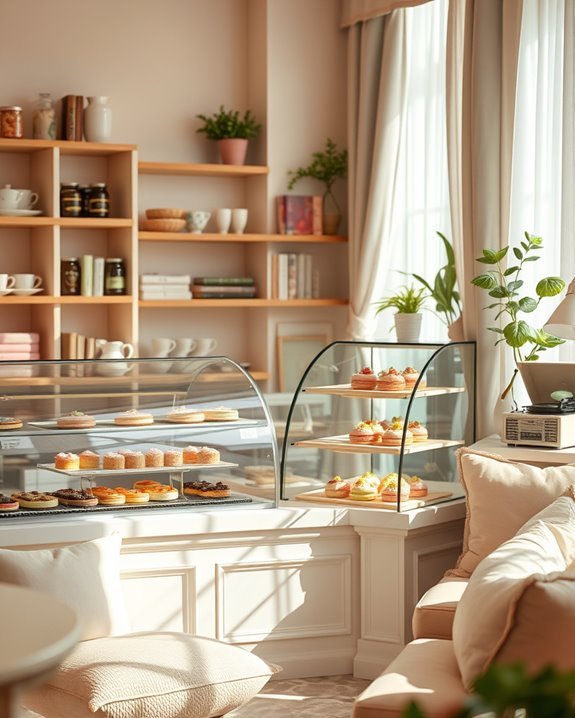 soothing ambiance for dessert