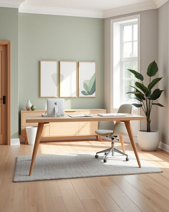 soothing color choices enhance focus