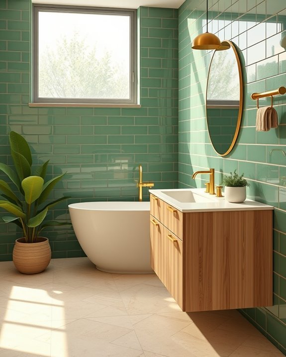 soothing earthy green beige