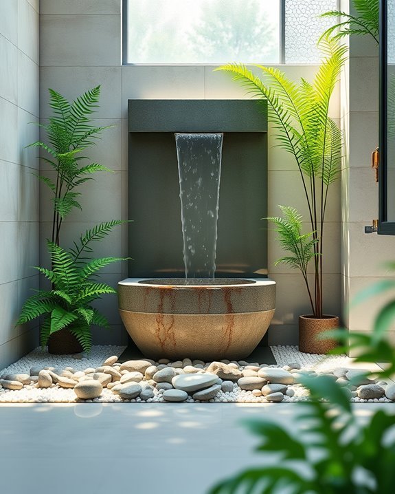 soothing indoor water features