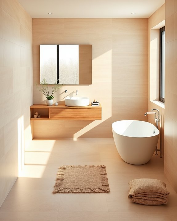 soothing scandinavian beige retreat