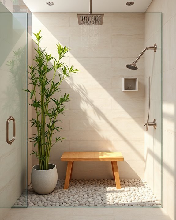 soothing spa inspired shower retreat