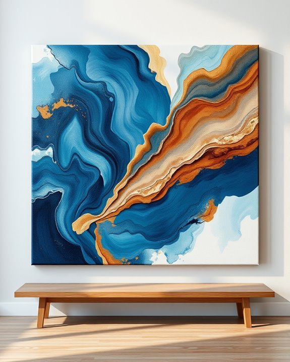 sophisticated abstract canvas art