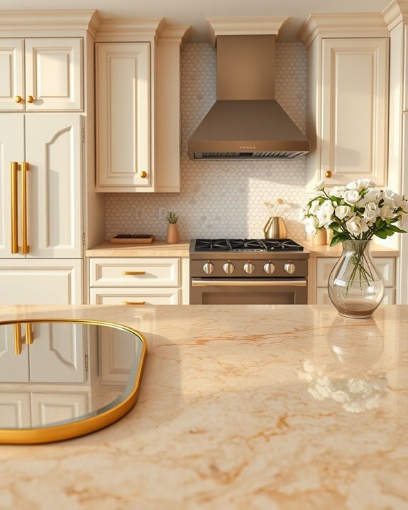 sophisticated beige and gold