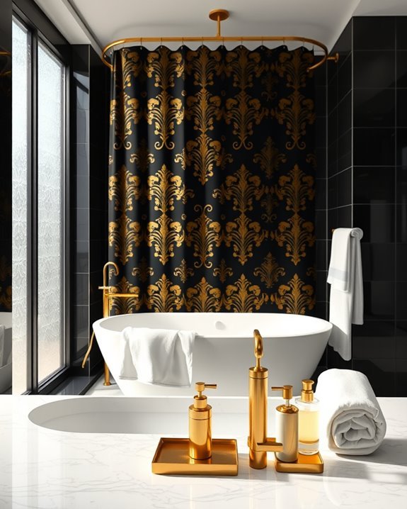 sophisticated black and gold