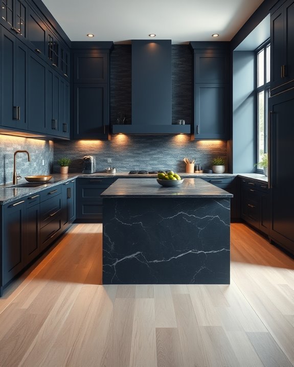 sophisticated blue stone elegance