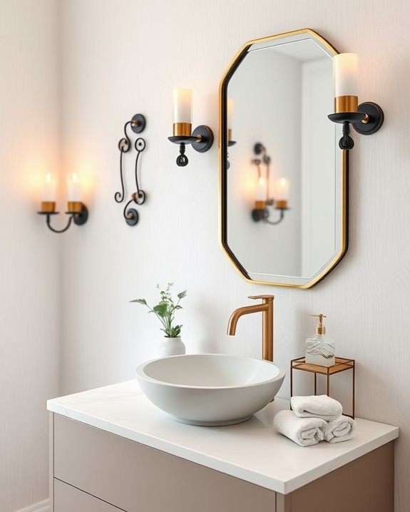 sophisticated candle style sconces