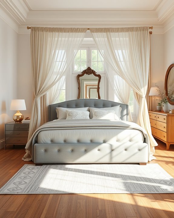 sophisticated canopy bed elegance