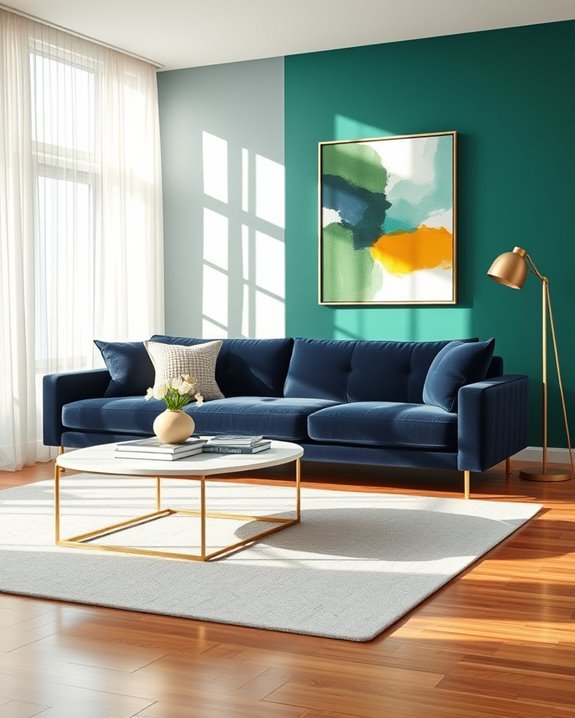 sophisticated color blocking elegance