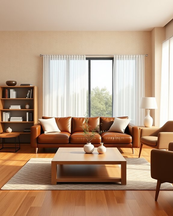 sophisticated contemporary brown design