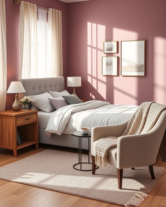 sophisticated cozy bedroom atmosphere