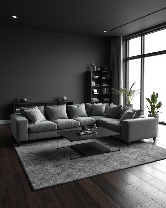 sophisticated dark gray elegance
