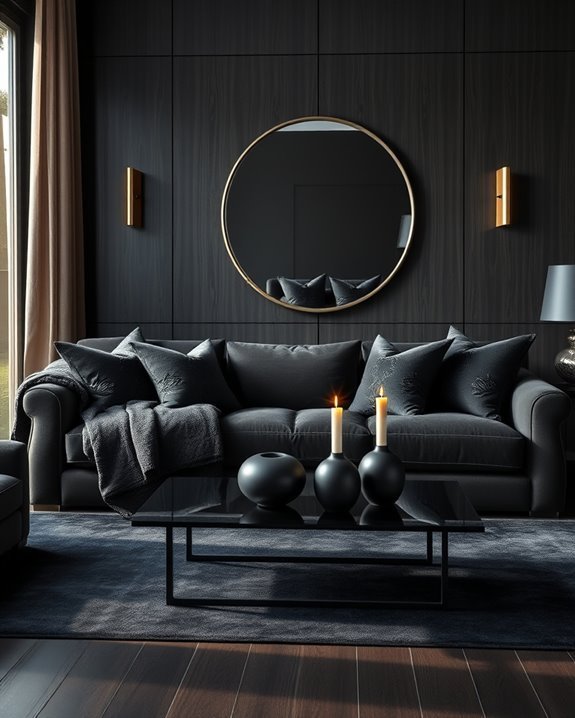 sophisticated dark textile elegance