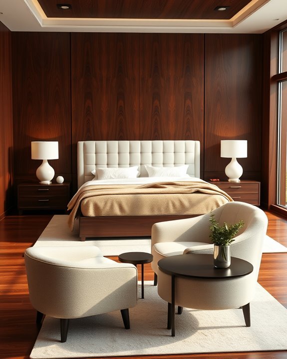 sophisticated dark wood elegance