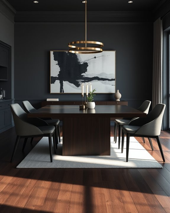sophisticated dark wood elegance