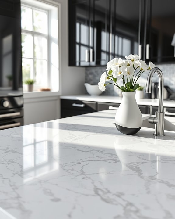 sophisticated elegant marble countertops