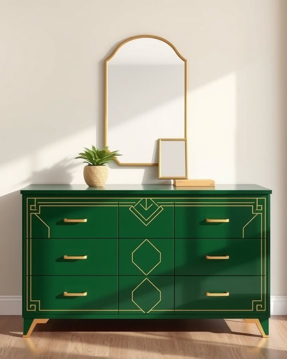 sophisticated forest green elegance