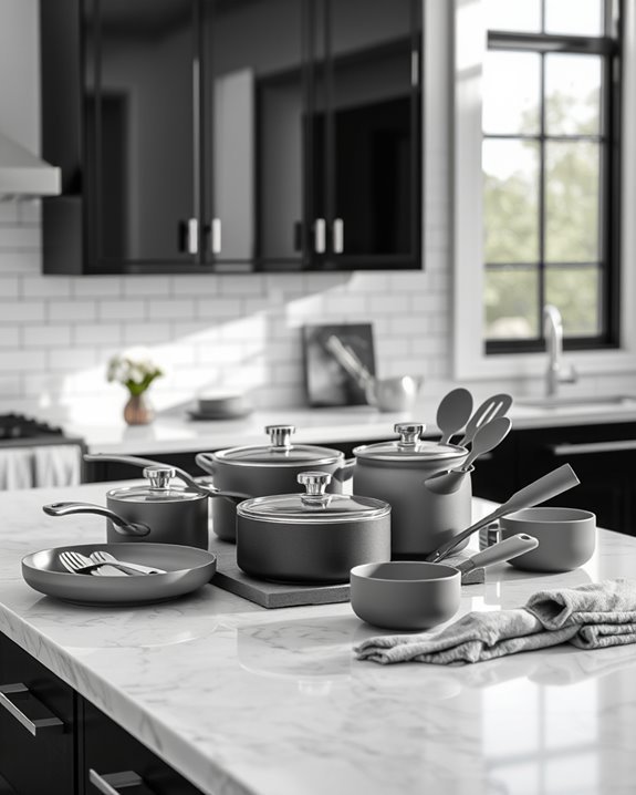 sophisticated grey kitchen elegance