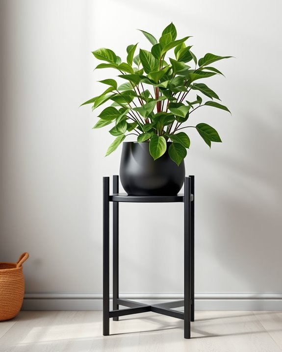sophisticated indoor plant display