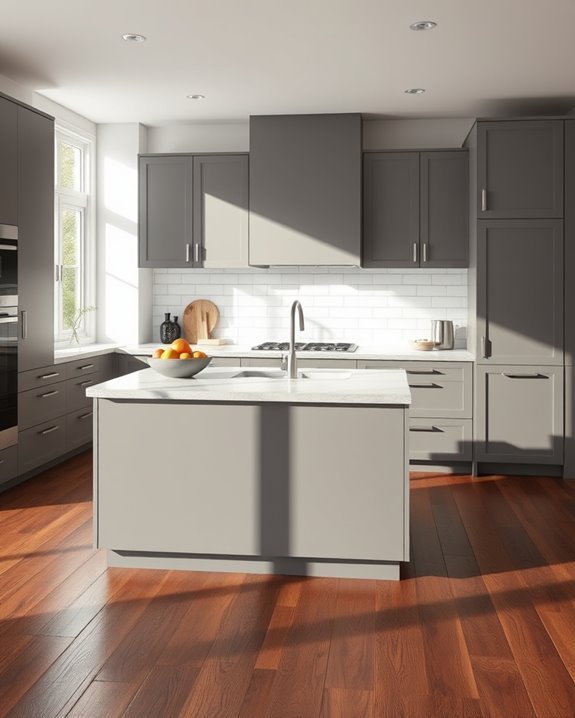 sophisticated kitchen color combination