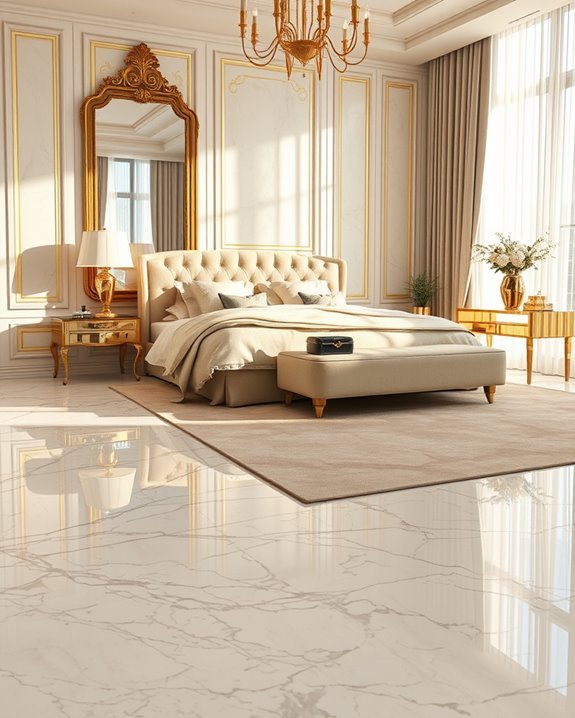 sophisticated marble flooring elegance