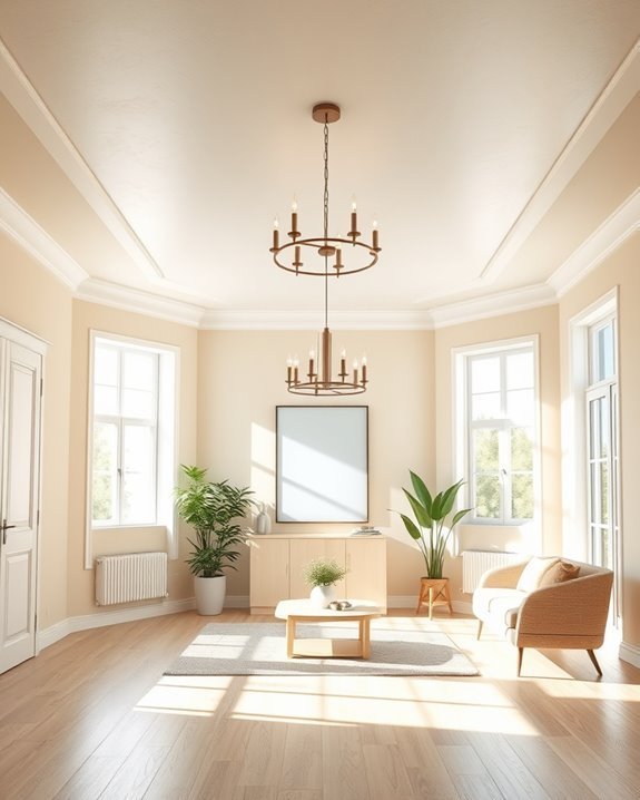 sophisticated modern ceiling color