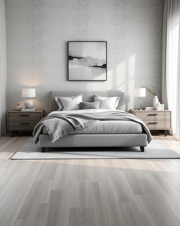 sophisticated monochromatic grey decor
