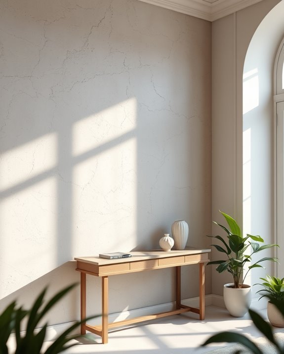 sophisticated textured plaster finishes