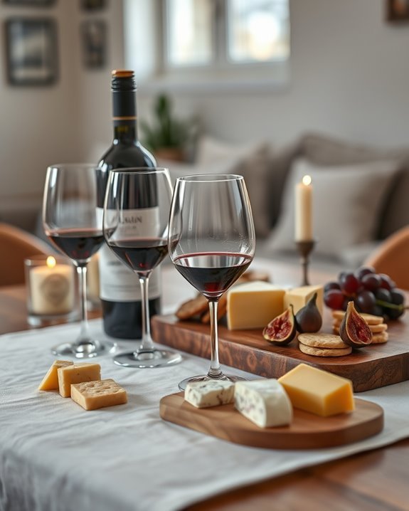sophisticated wine cheese experience