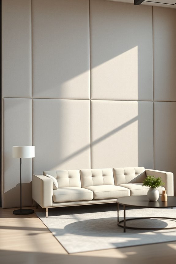 sound absorbing upholstered wall design