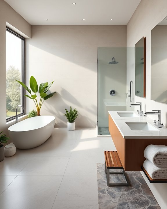 spa inspired bathroom sanctuary