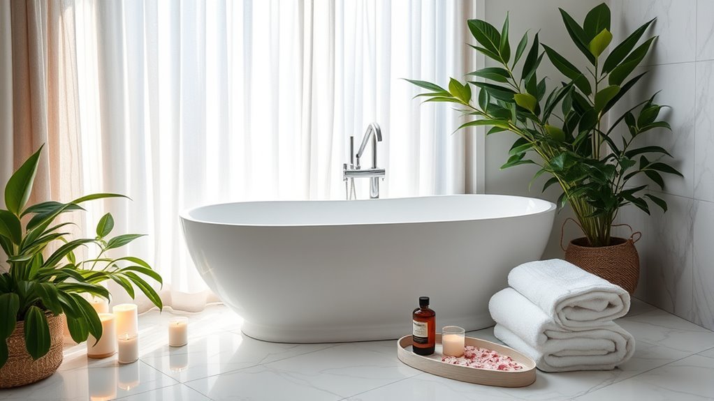 spa inspired bathtub designs