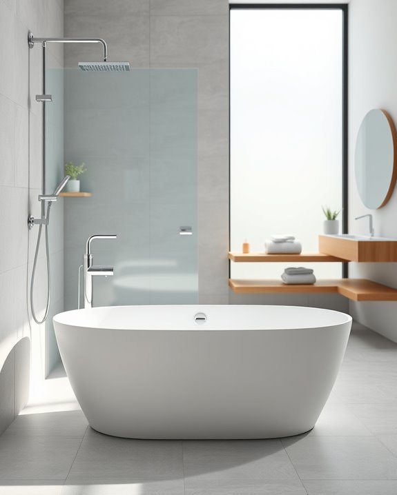 space efficient bathtub designs