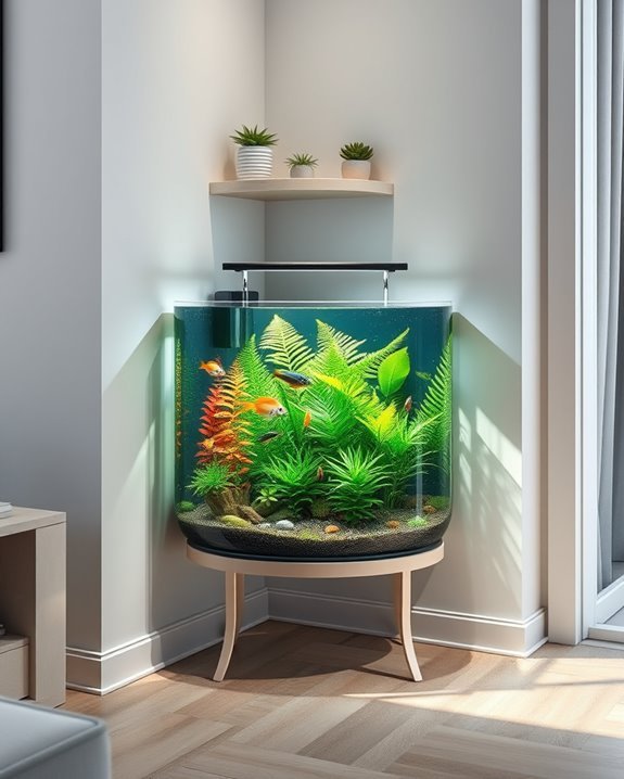 space saving aquatic display