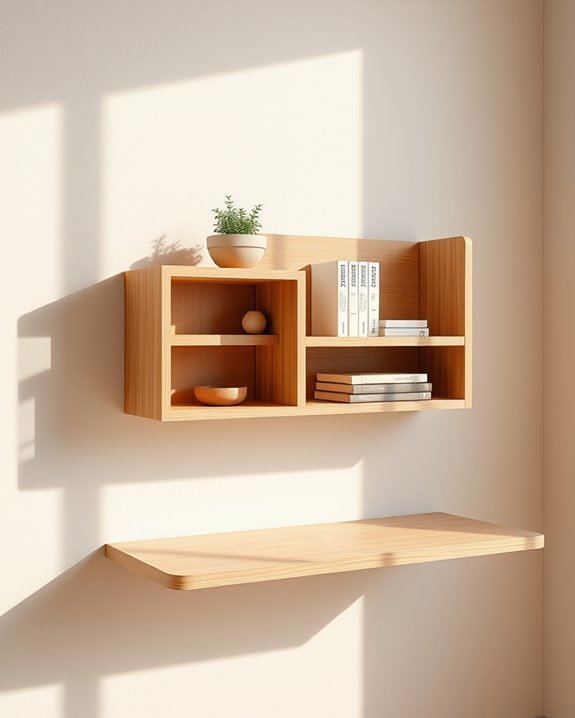 space saving floating desk solutions