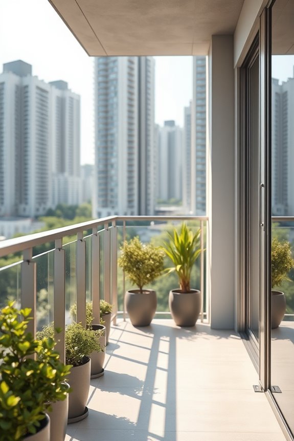 space saving folding railings