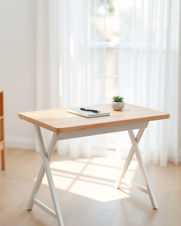 space saving folding study tables