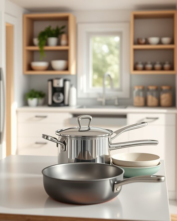 space saving stackable cookware