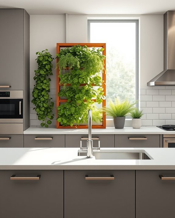 space saving vertical herb garden