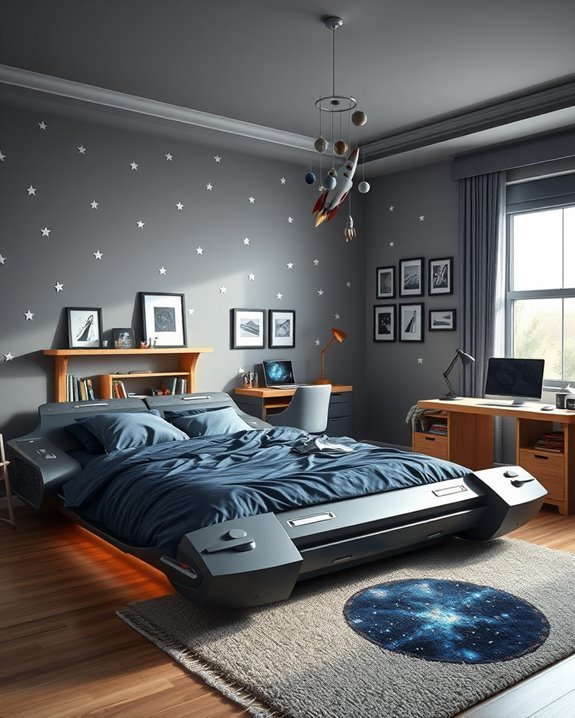 space themed bedroom decor
