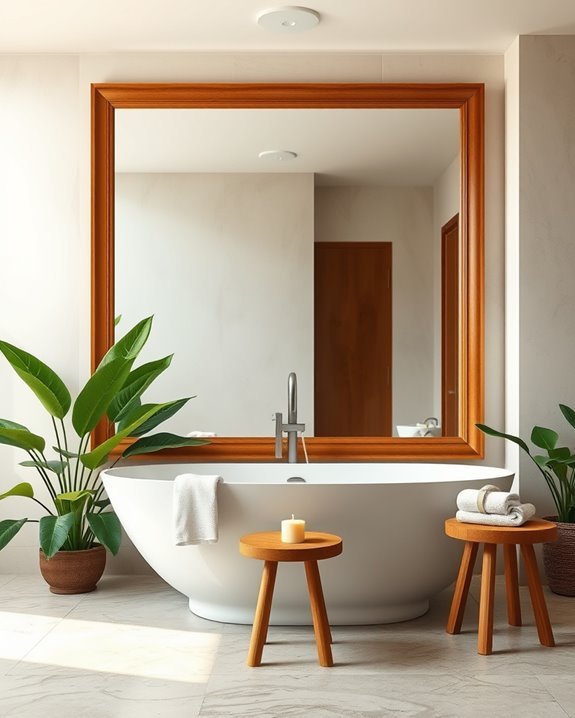 spacious light enhancing bathroom mirrors