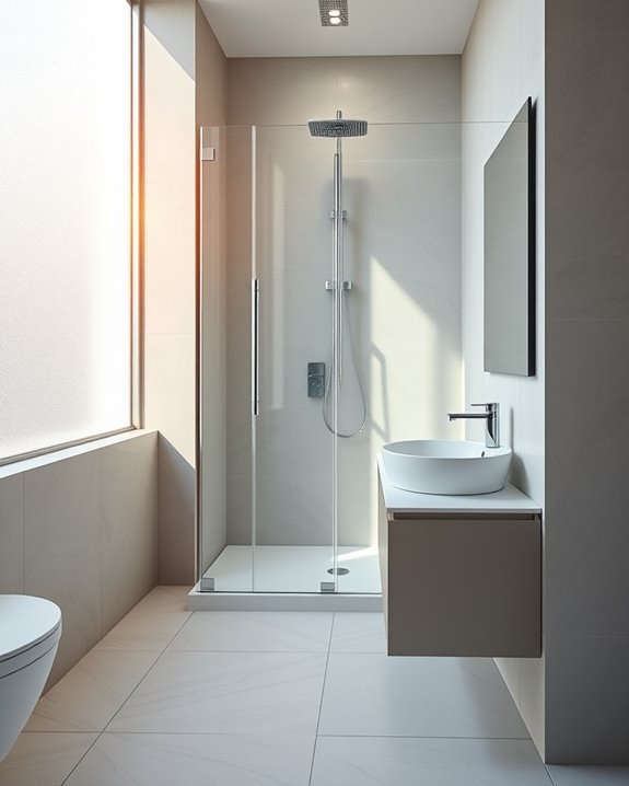 spacious stylish glass doors