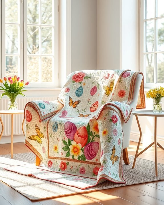 spring quilts for decor
