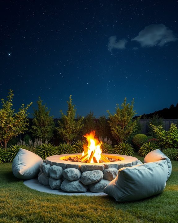 stargazing by the fire