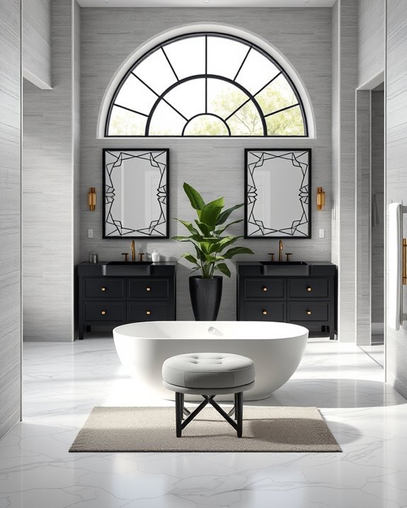 statement black mirrors enhance