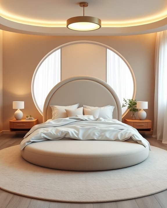statement circular headboard design