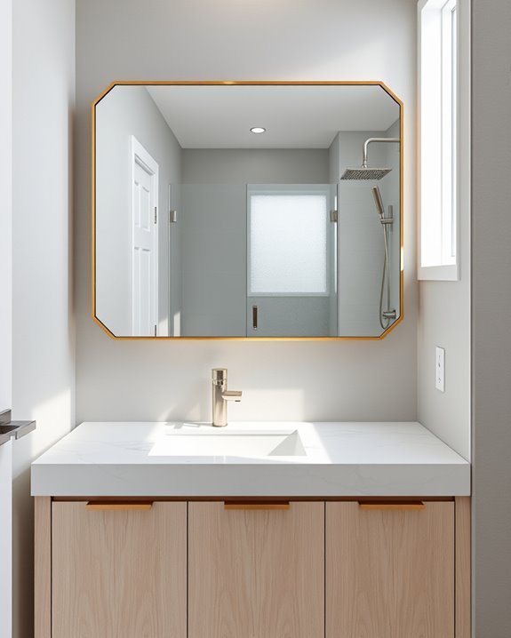 statement mirrors enhance design