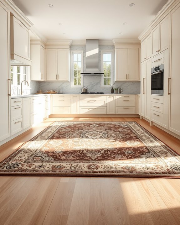 statement rugs for kitchens