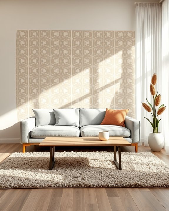 stenciled accent wall techniques